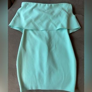 LIKELY Fitted Strapless Mini Dress | Blue | Size 4